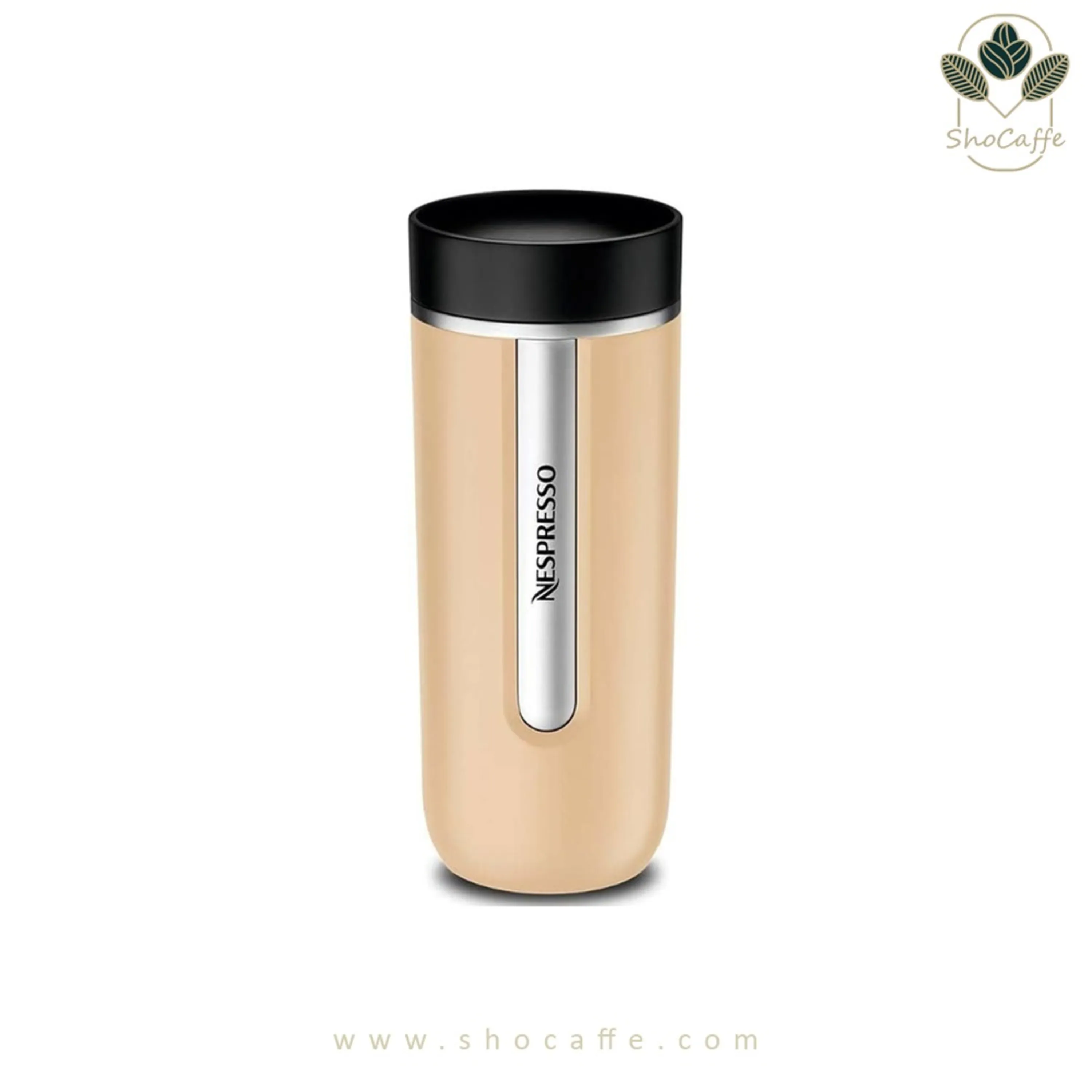 تراول ماگ نسپرسو مدل نوماد سایز بزرگ کرم Nomad